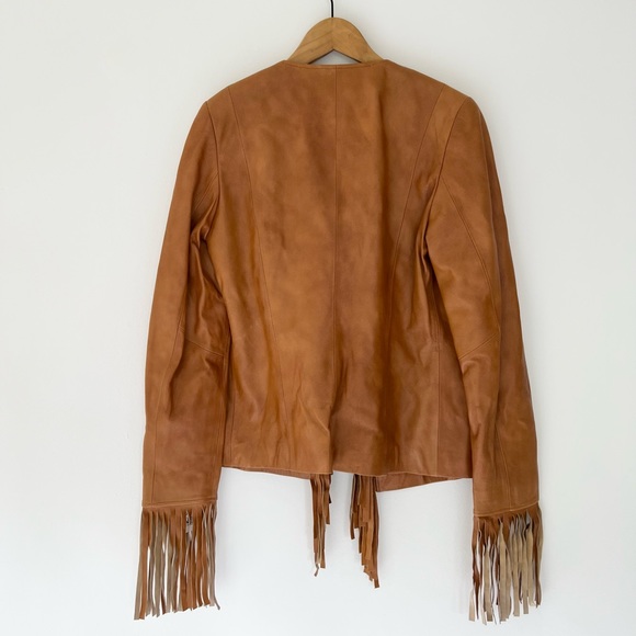 SALE!! Western Flair Fringe Leather Jacket Final Price - Picture 6 of 9